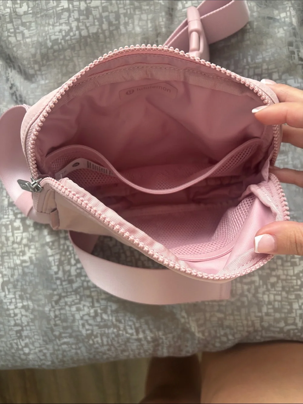 lululemon athletica Light Pink Crossbody Bag - Compact Everyday Pouch